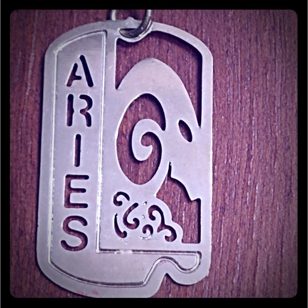 2 for $20 VTG Boho Aries Zodiac Gold Toned Pendant